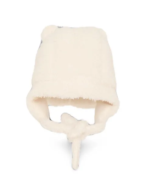 Petit Bateau fleece ear-detail hat