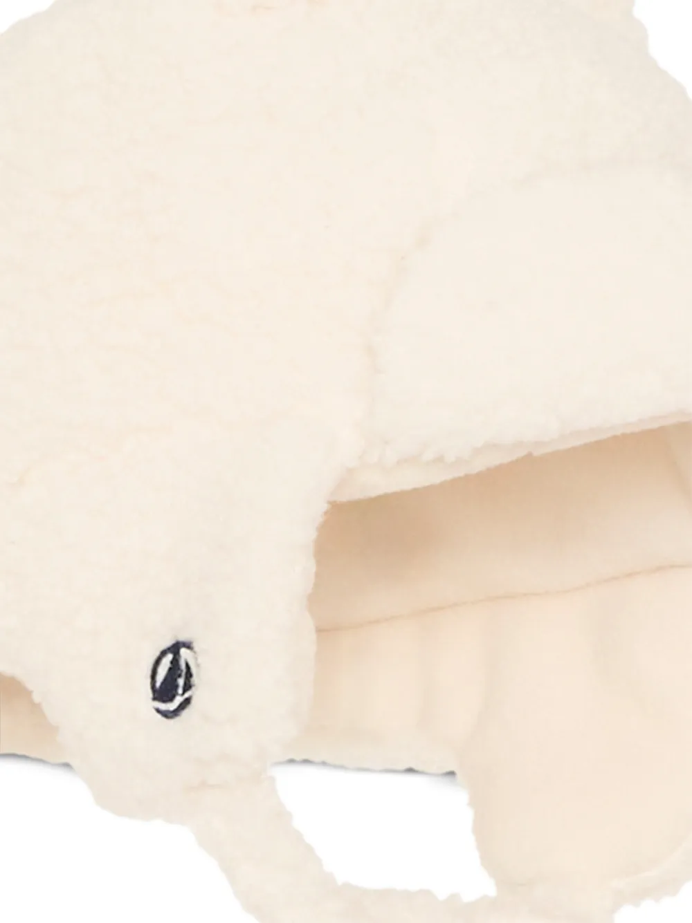 Petit Bateau fleece ear-detail hat Beige