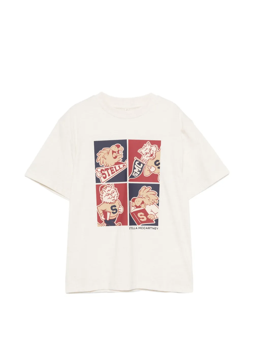 Stella McCartney Kids graphic-print T-shirt - Toni neutri