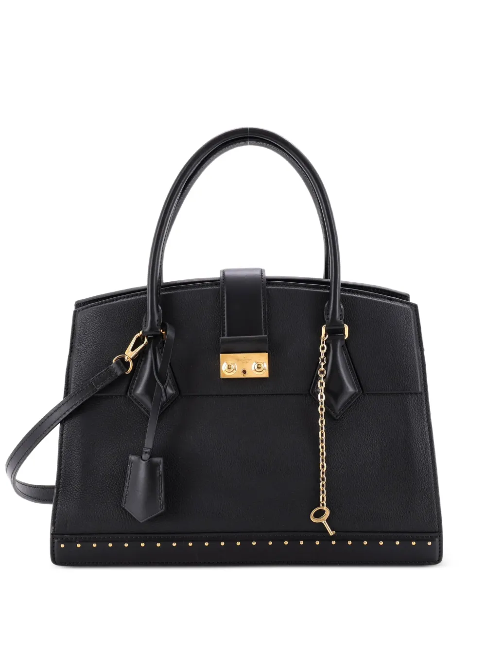 Louis Vuitton Pre-Owned Borsa a spalla Cour Marly MM in pelle con borchie - Nero