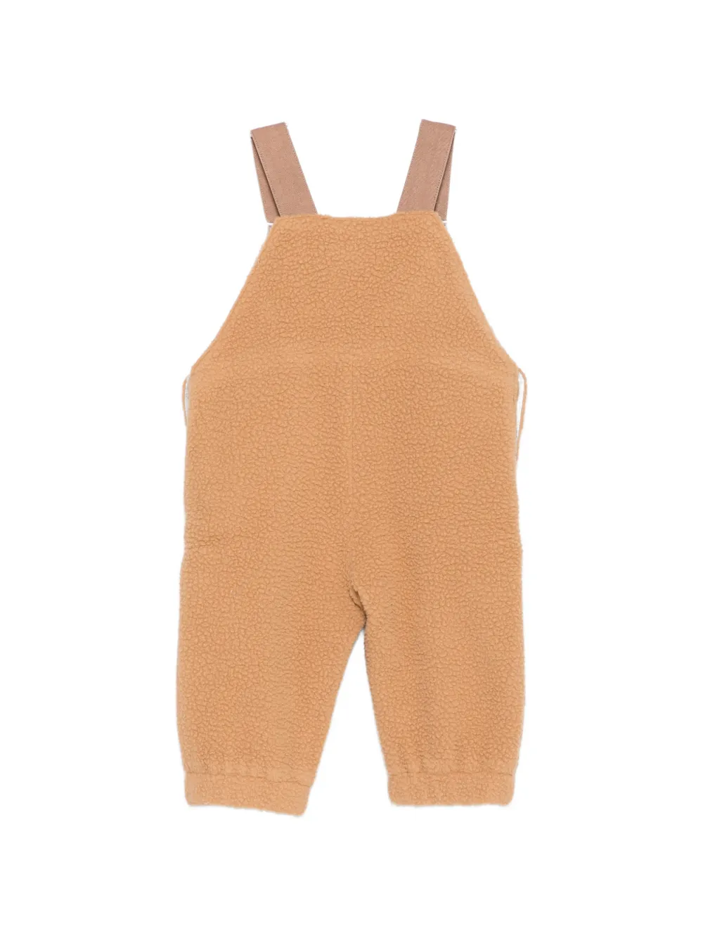 Stella McCartney Kids Fleece tuinbroek met geborduurde tijger Bruin