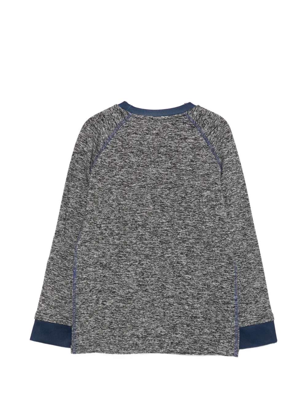 Stella McCartney Kids logo-patch raglan-sleeve snow T-shirt Grijs