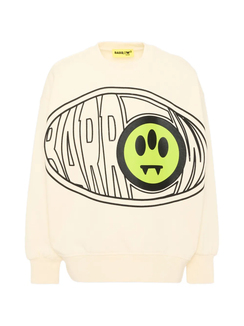 Barrow kids graphic-print sweater - Bianco
