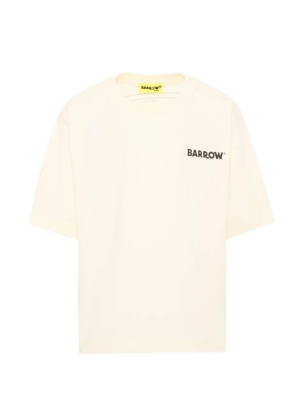 Barrow kids logo-print cotton T-shirt - Bianco