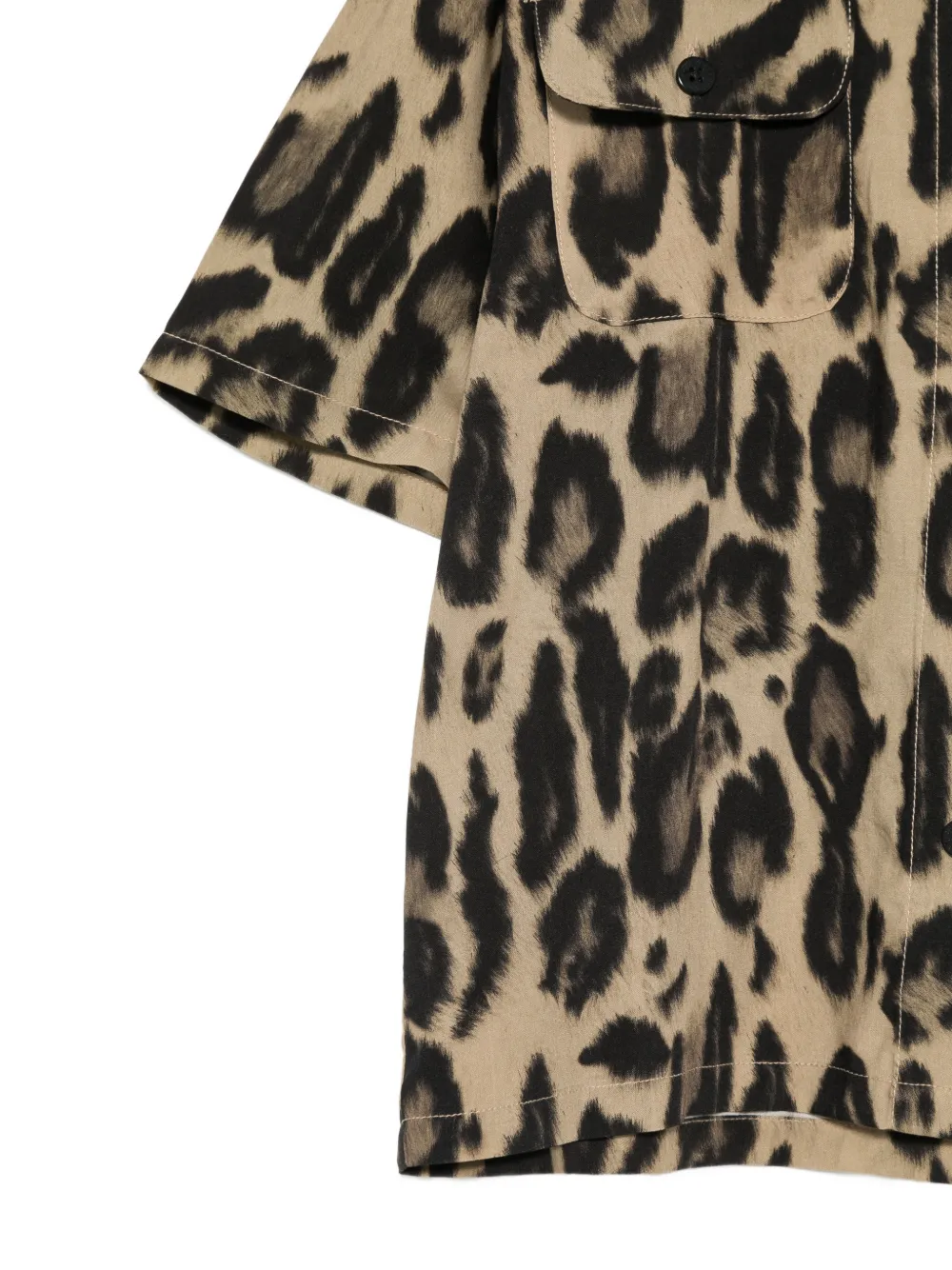 Stella McCartney Kids shirt met luipaardprint Bruin