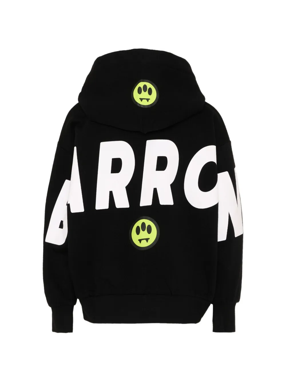 Barrow kids logo-print zip-up hoodie Zwart