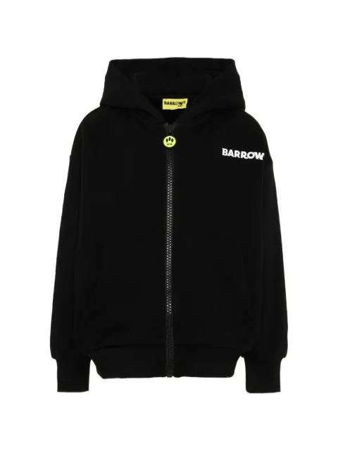 Barrow kids logo-print zip-up hoodie