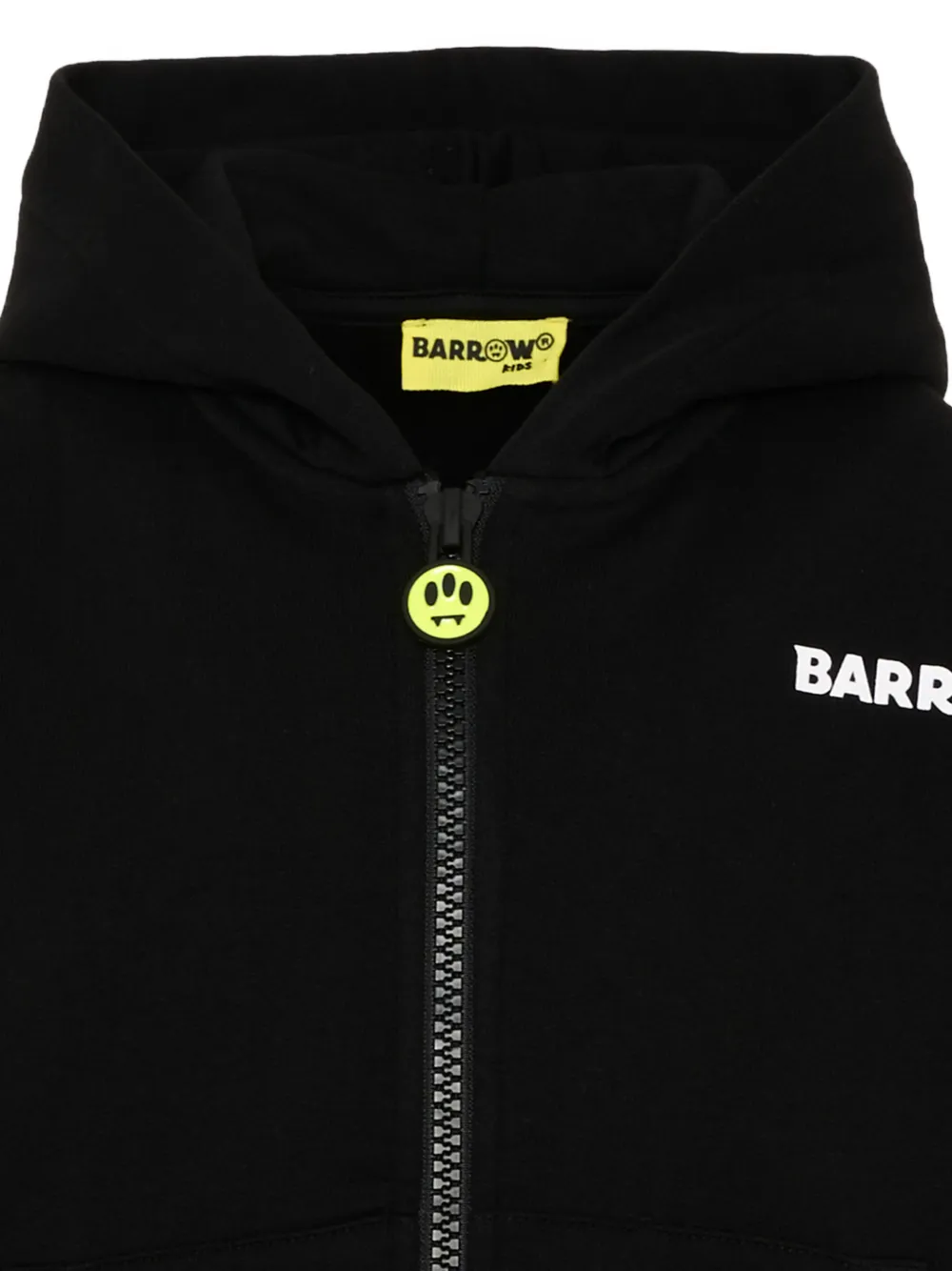 Barrow kids logo-print zip-up hoodie Zwart