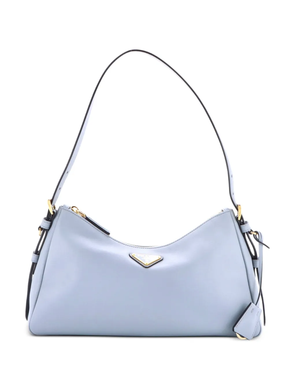 Prada Pre-Owned Aimee Shoulder Bag Leather Medium hobo bag - Blu