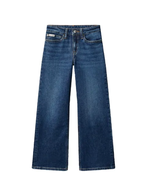 Calvin Klein Kids high-rise wide-leg jeans