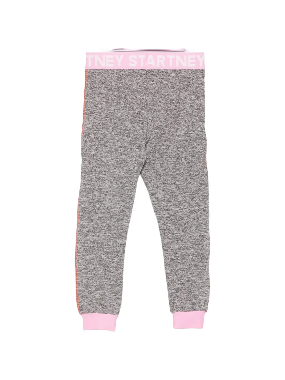 Stella McCartney Kids Legging met logoband en mergel Grijs