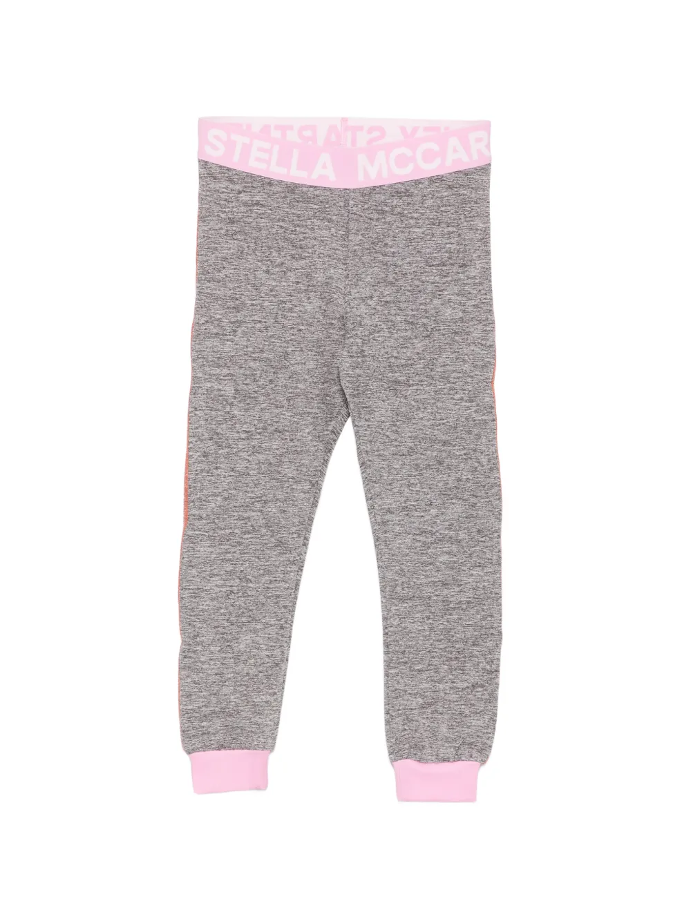 Stella McCartney Kids logo-waistband marl snow leggings - Grau