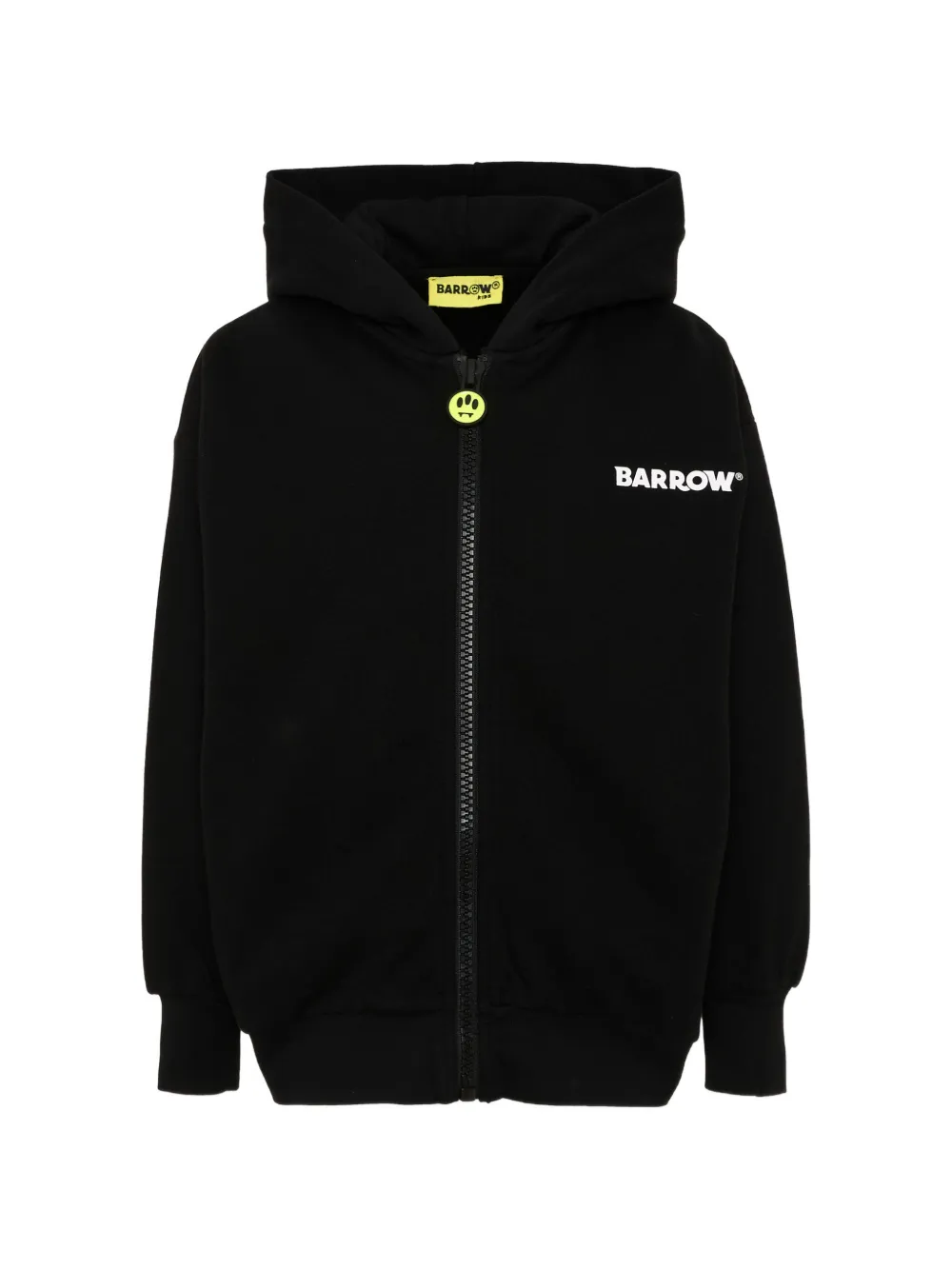 Barrow kids logo-print zip-up hoodie Zwart