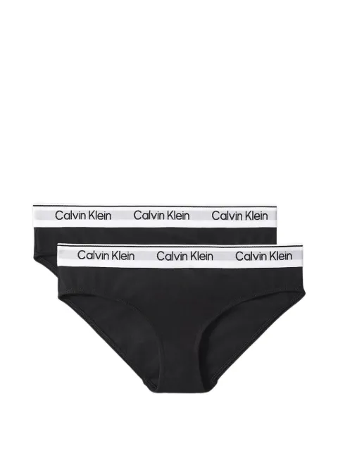 Calvin Klein Kids logo-waistband bikini briefs set (set of two)