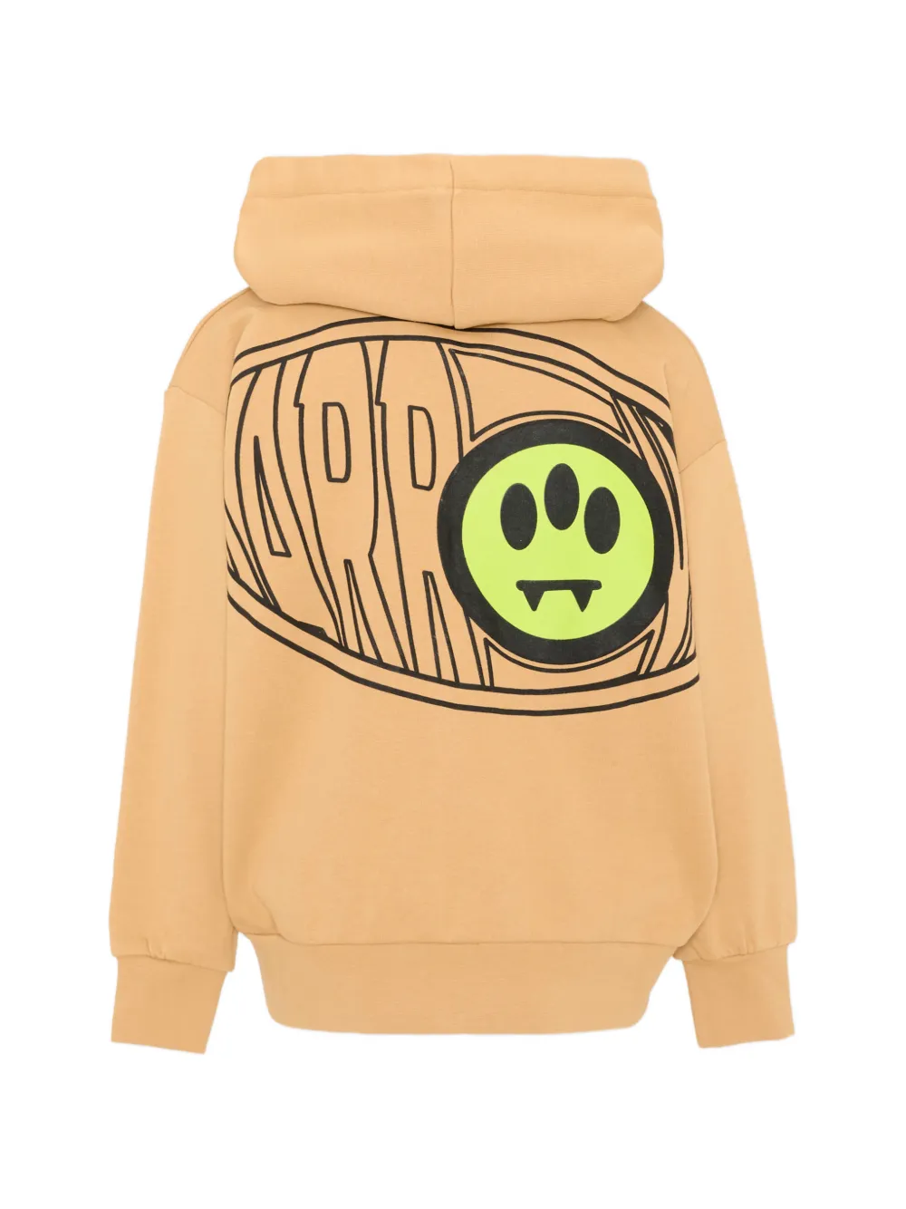 Barrow kids Hoodie met logoprint en rits Beige