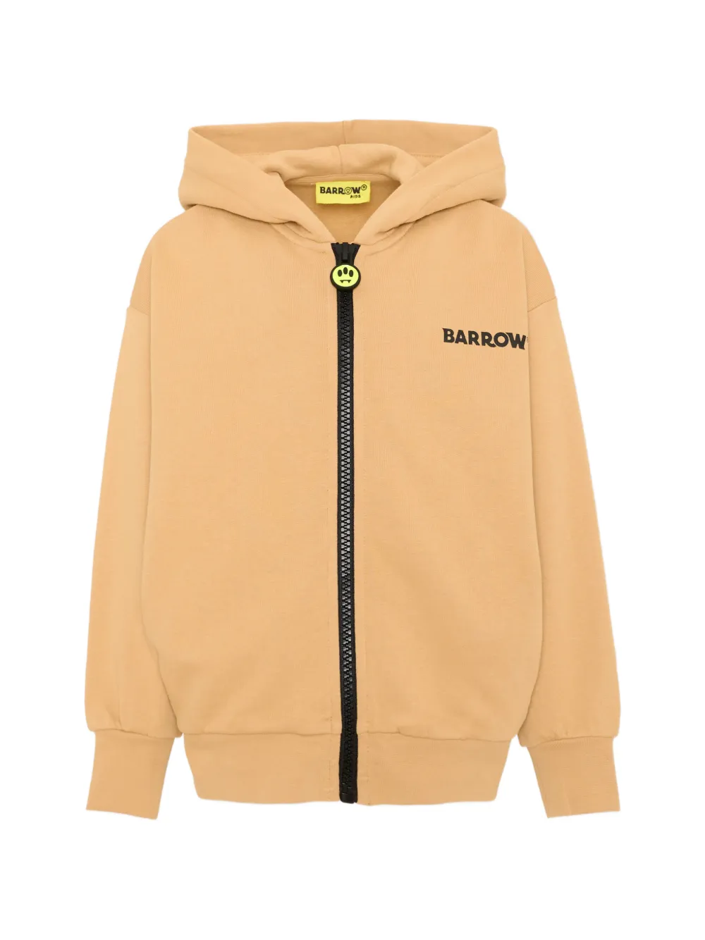 Barrow kids logo-print zip-up hoodie - Toni neutri