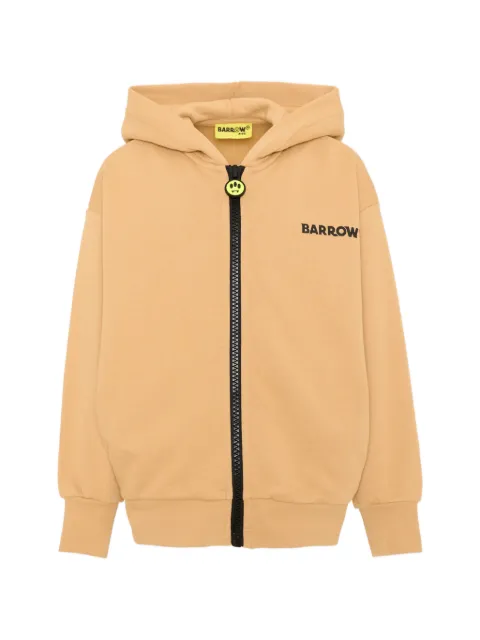Barrow kids logo-print zip-up hoodie