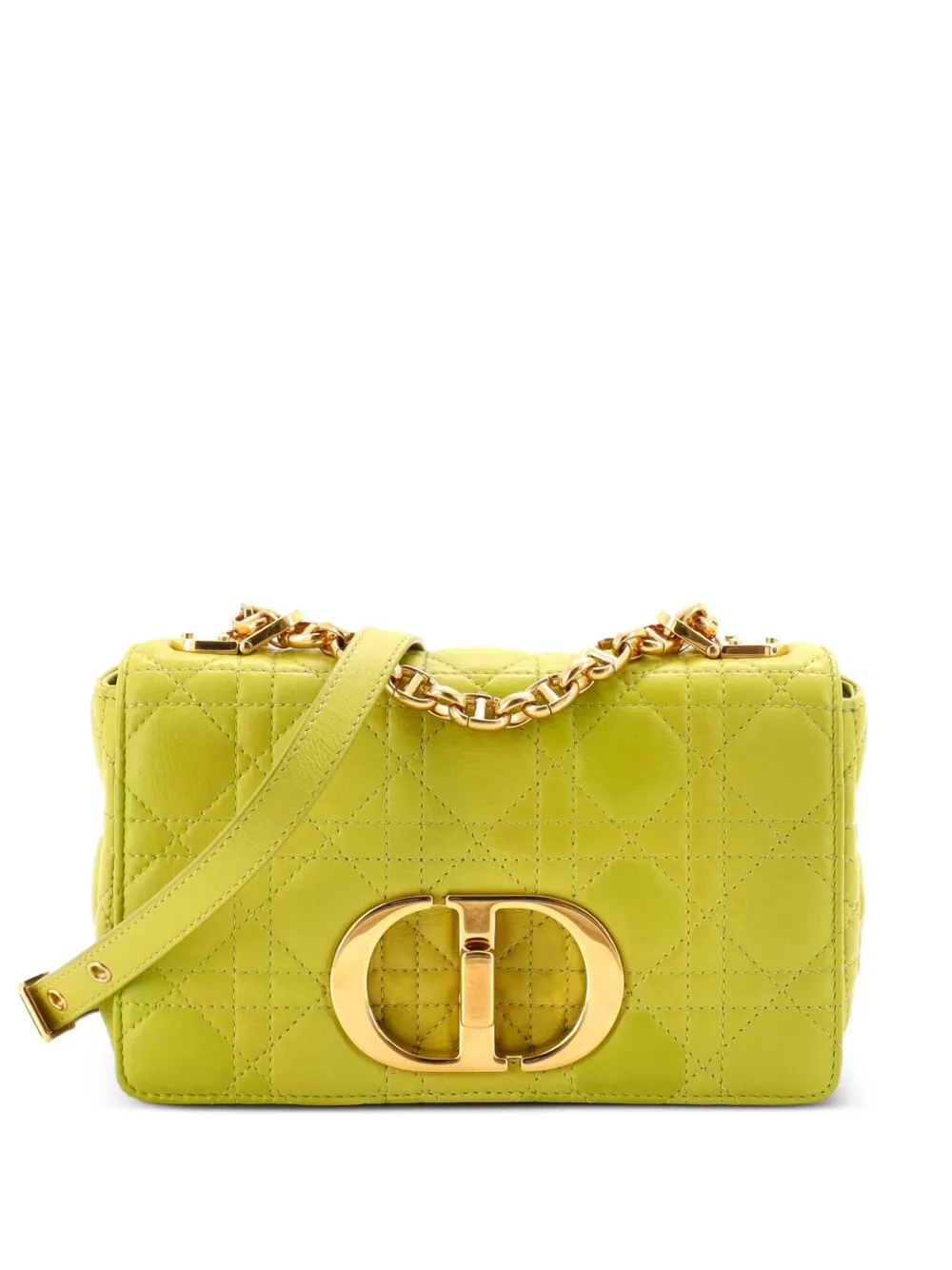 Christian Dior Pre-Owned Caro Bag Cannage Quilt Calfskin Small crossbody bag - Green
