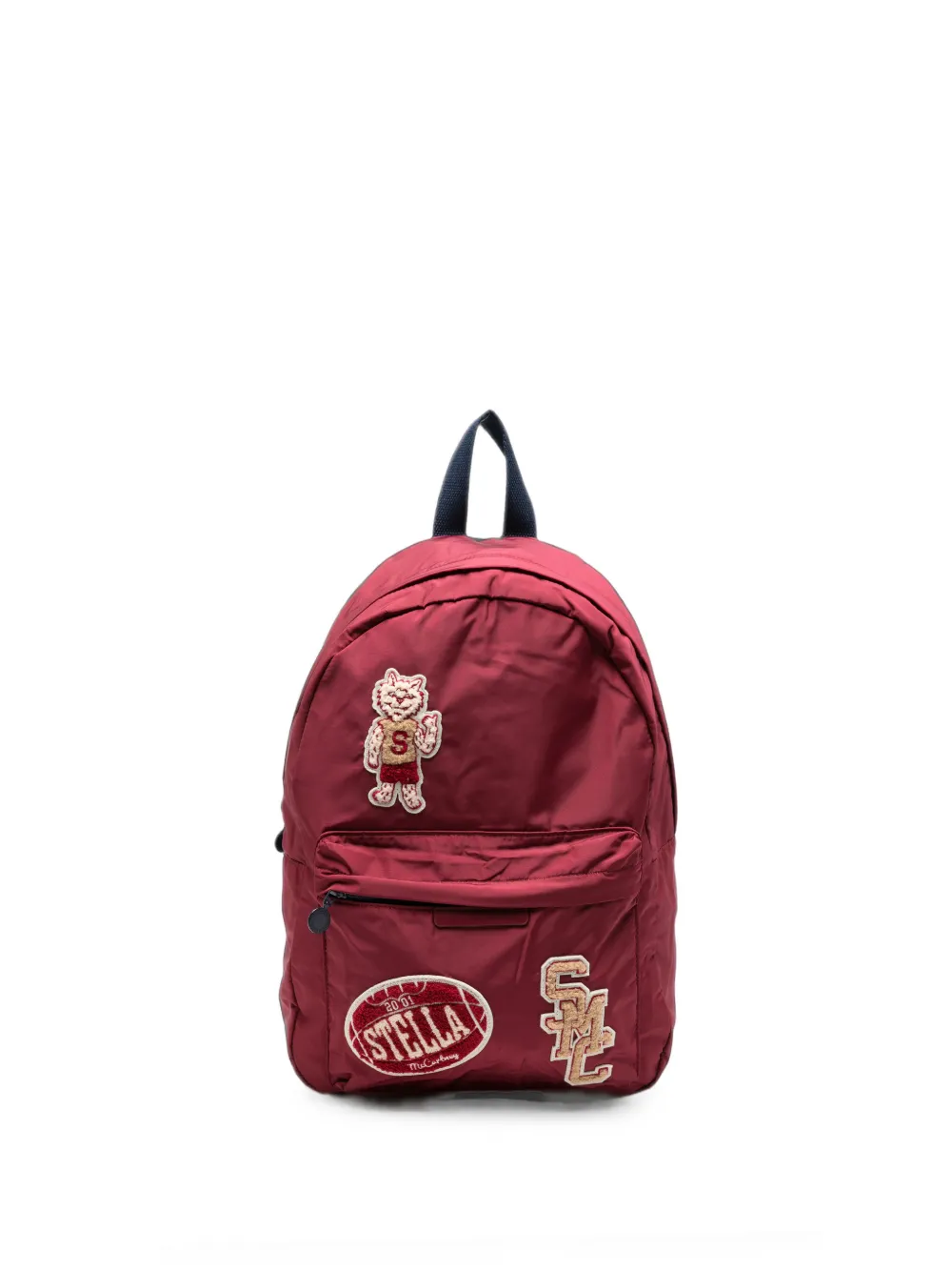 Stella McCartney Kids logo-patch backpack - Rosso
