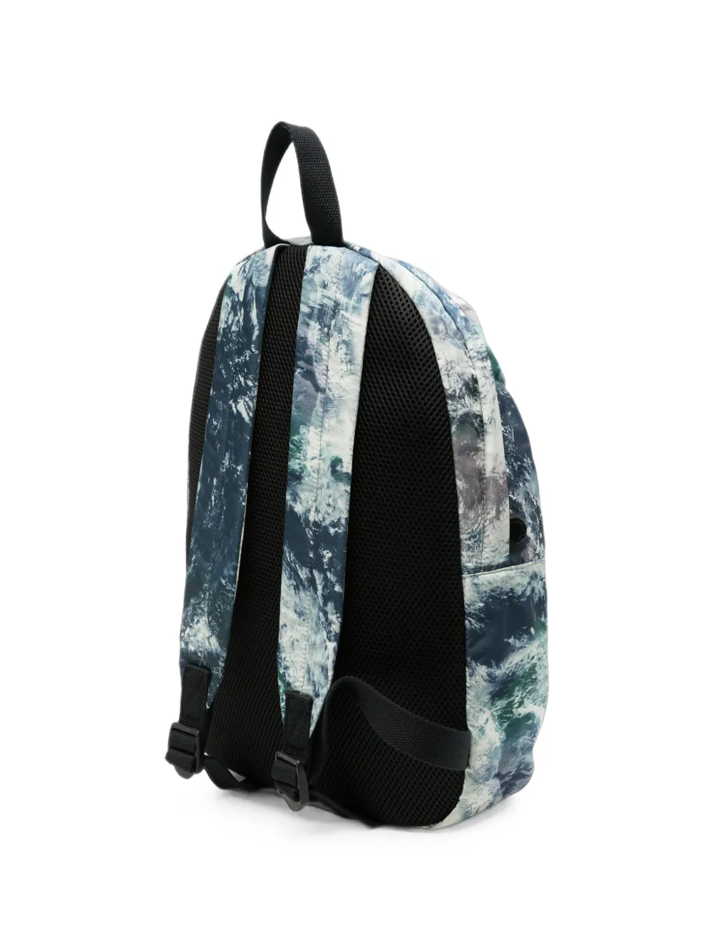 Stella McCartney Kids Rugzak met aarde-print Blauw