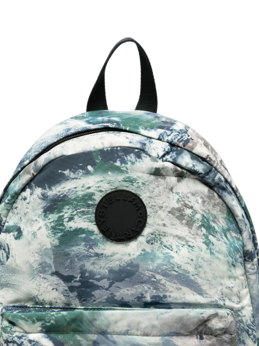 Stella McCartney Kids Rugzak met aarde-print Blauw