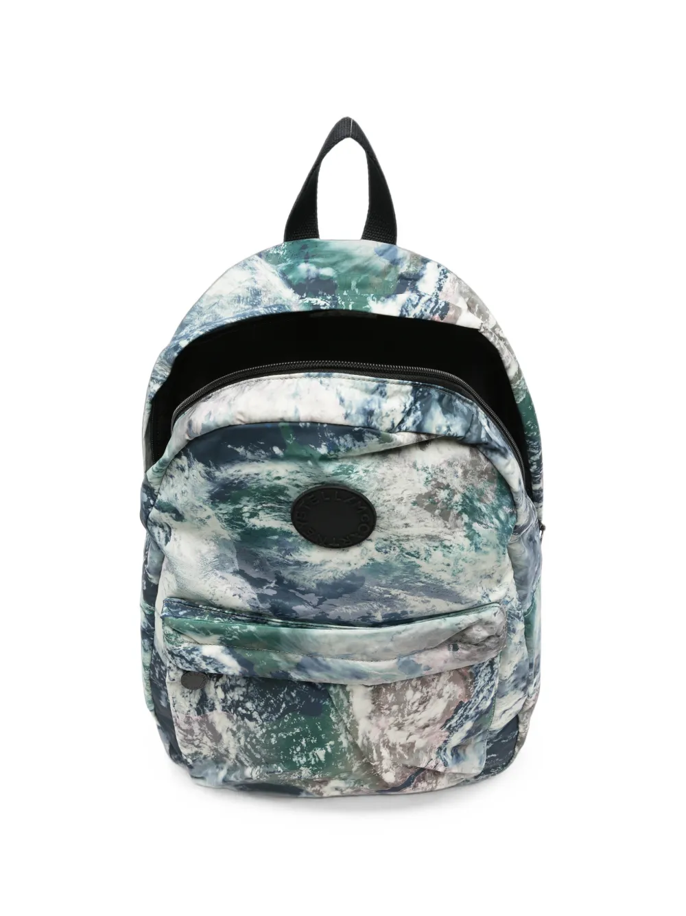 Stella McCartney Kids Rugzak met aarde-print Blauw
