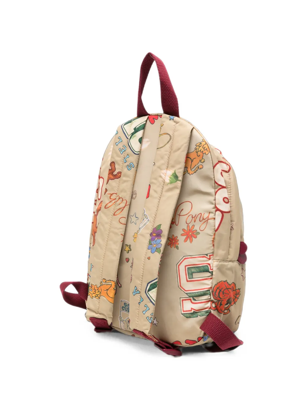 Stella McCartney Kids Rugzak met print Beige