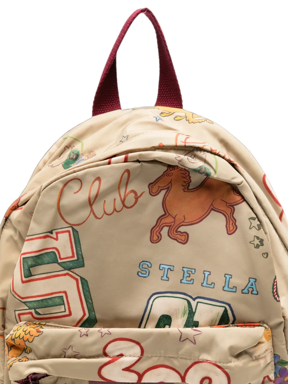 Stella McCartney Kids Rugzak met print Beige
