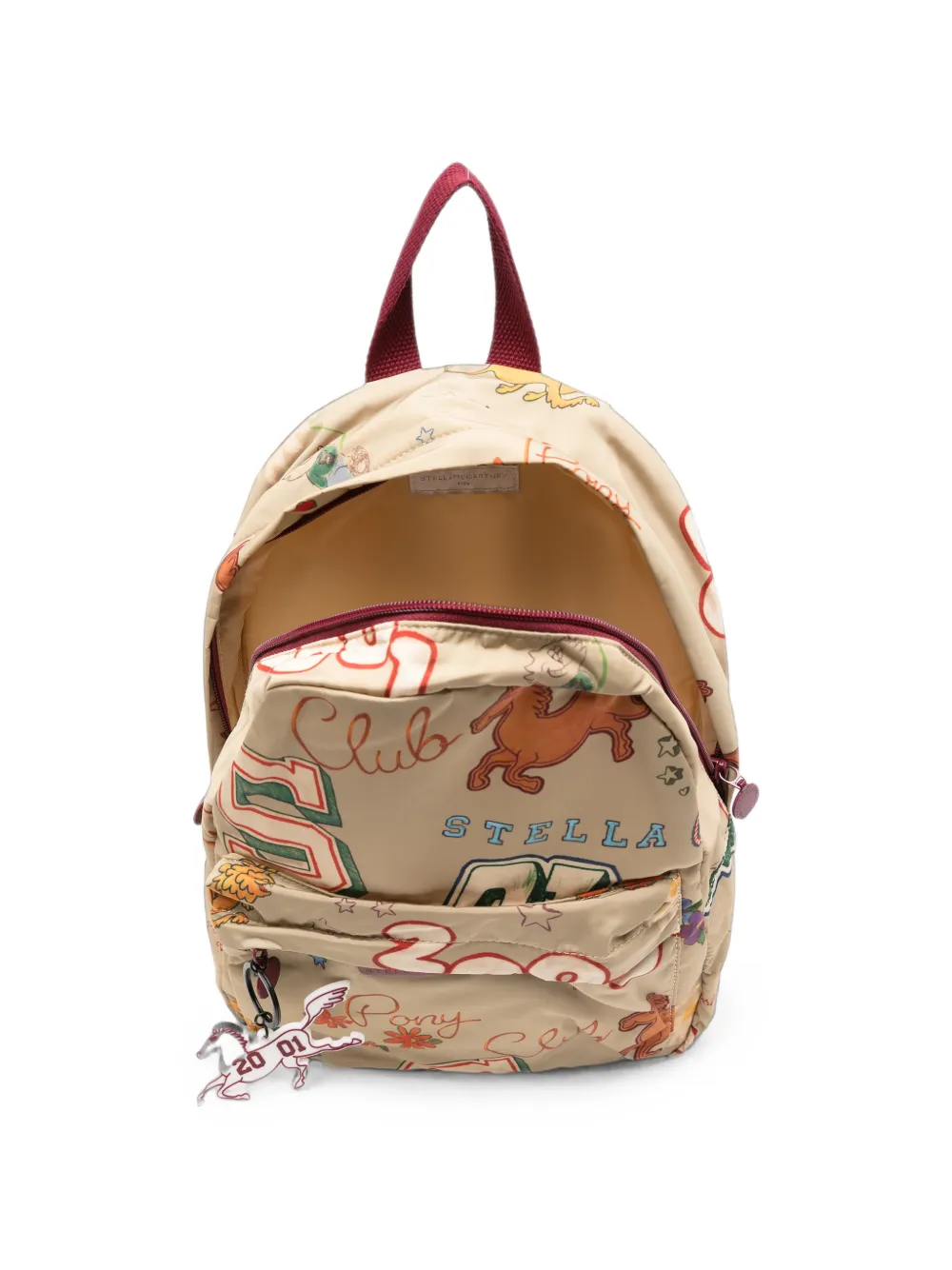 Stella McCartney Kids Rugzak met print Beige