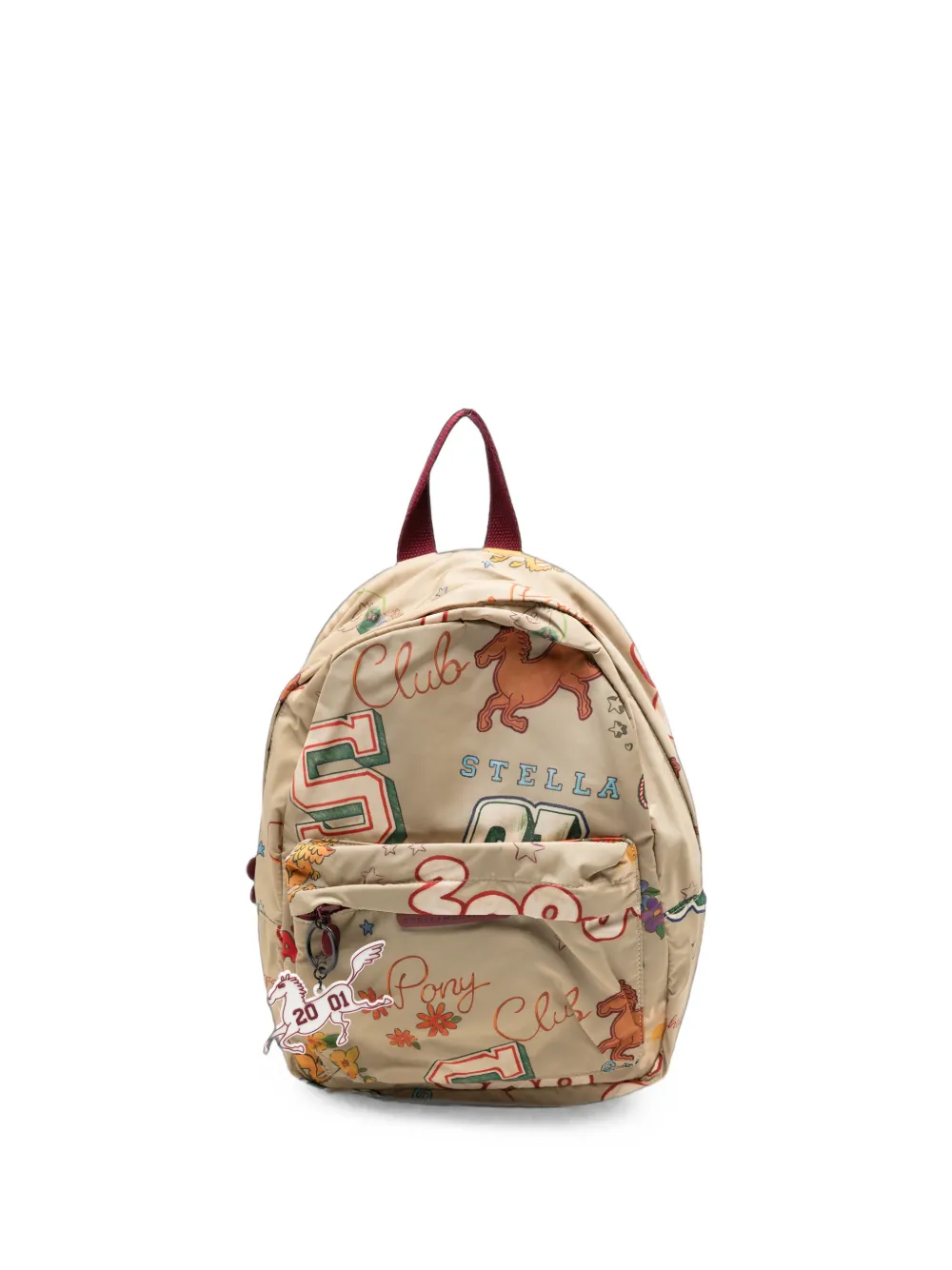 Stella McCartney Kids Zaino con stampa grafica - Toni neutri
