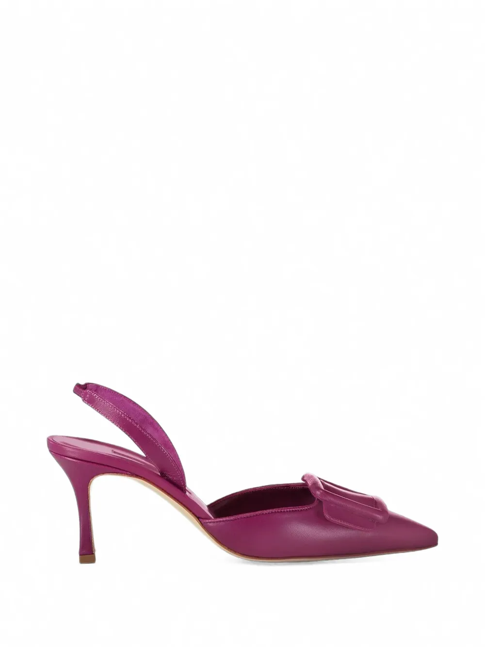 Manolo Blahnik Maysli buckle-detail slingback pumps Paars