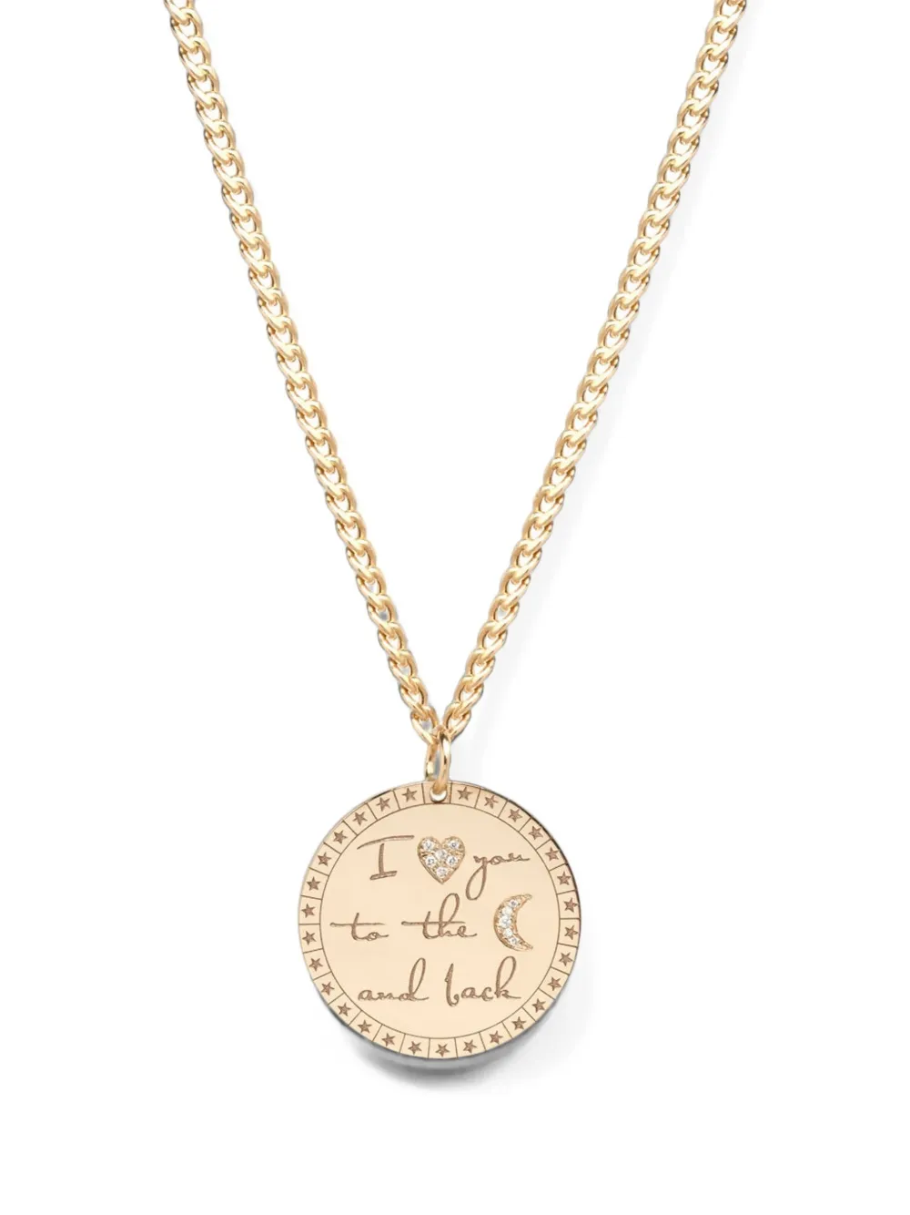 Zoë Chicco diamond medallion necklace - Oro