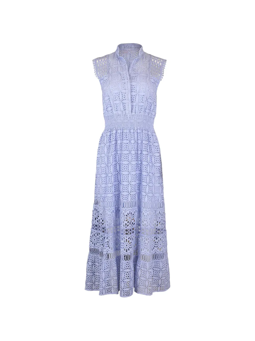 MISHA Ginepro eyelet-embroidered sleeveless dress