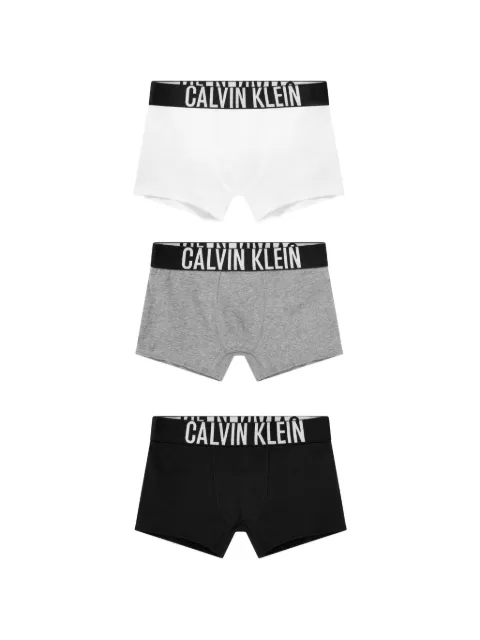 Calvin Klein Kids logo-waistband trunks set (set of thee)