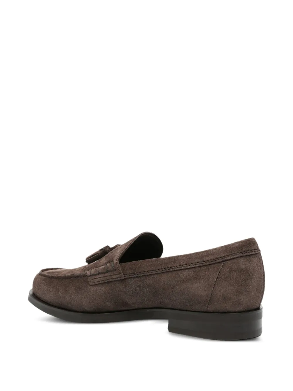 Tod's tassel-detail suede loafers Bruin