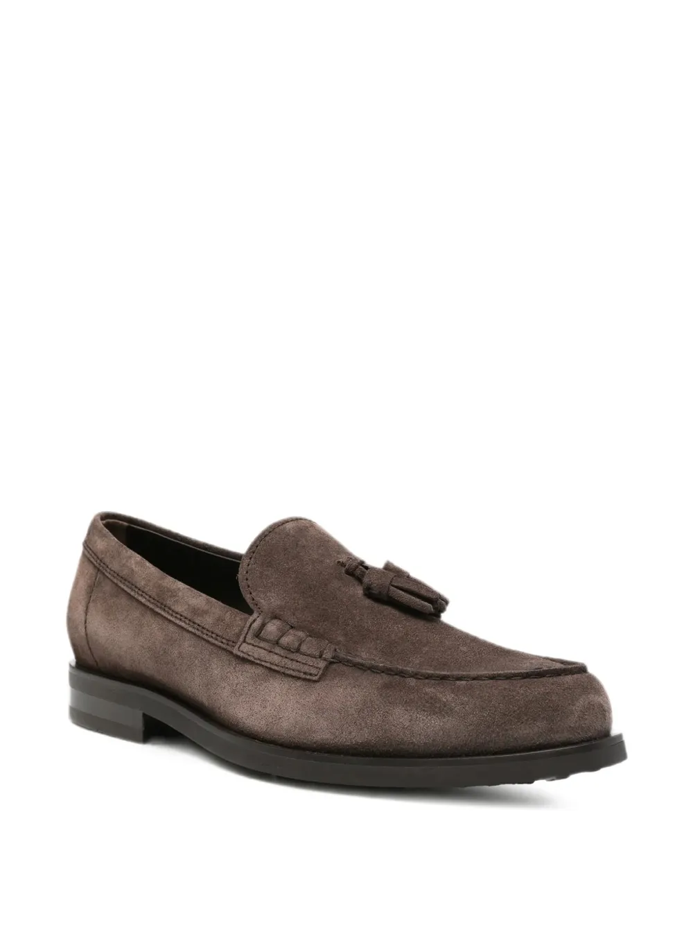 Tod's tassel-detail suede loafers Bruin