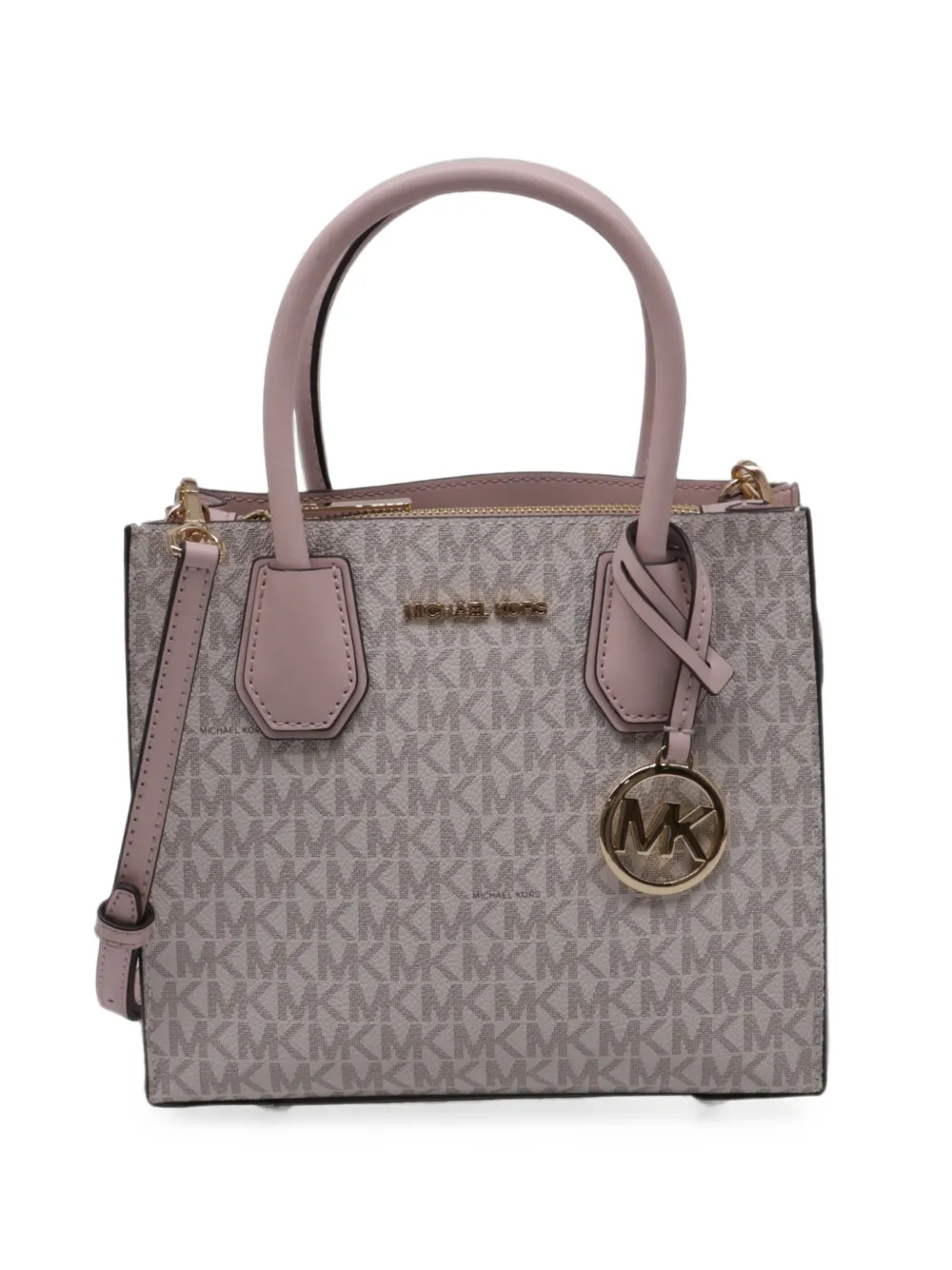 Michael Kors Vintage Mercer Signature Logo crossbody bag - Nude