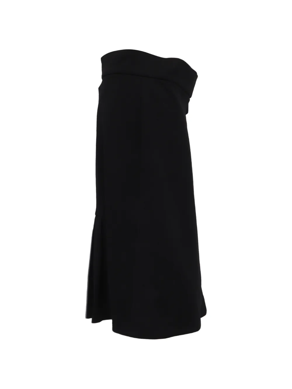 Prada Pre-Owned rubber-patch accent skirt - Nero