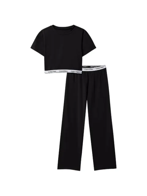 Calvin Klein Kids pijama con franja de logo