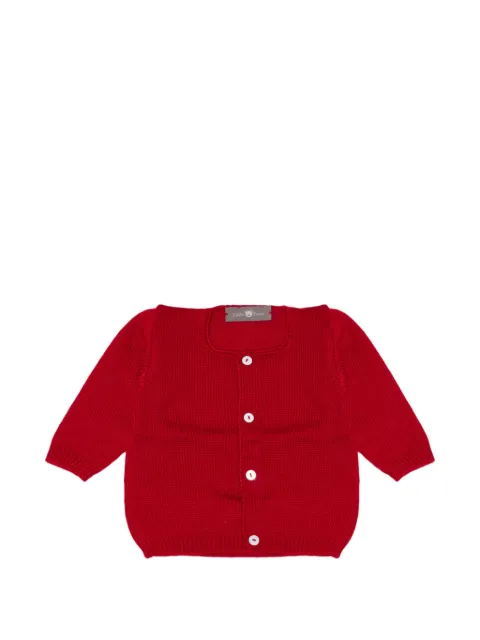 Little Bear ribbed-knit virgin-wool cardigan