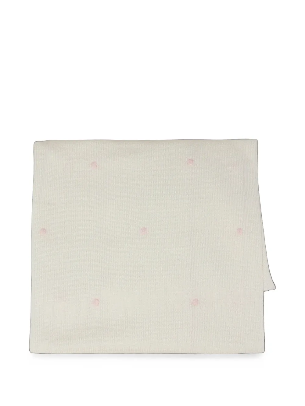 Little Bear embroidered knit blanket Beige