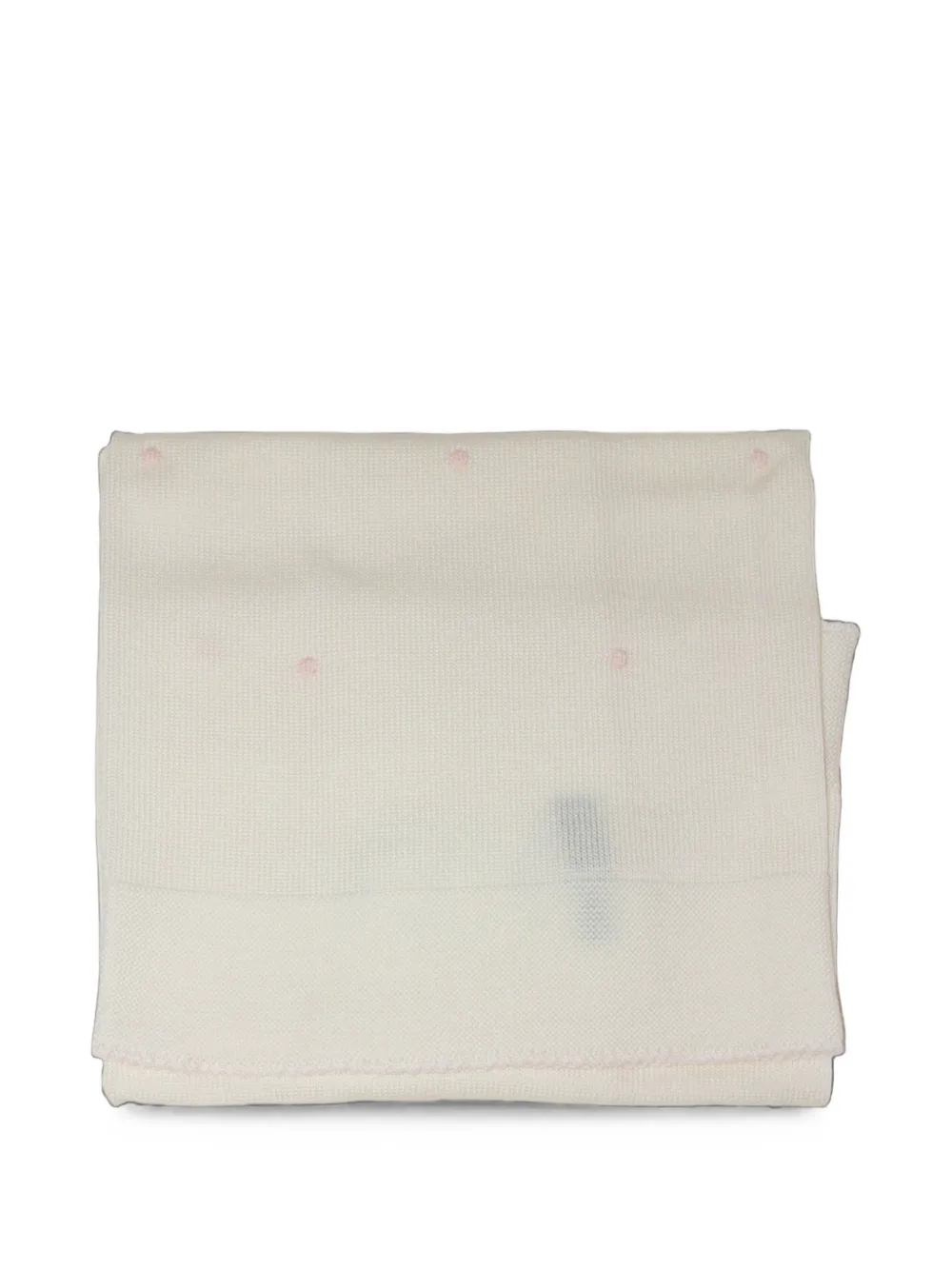 Little Bear embroidered knit blanket - Toni neutri