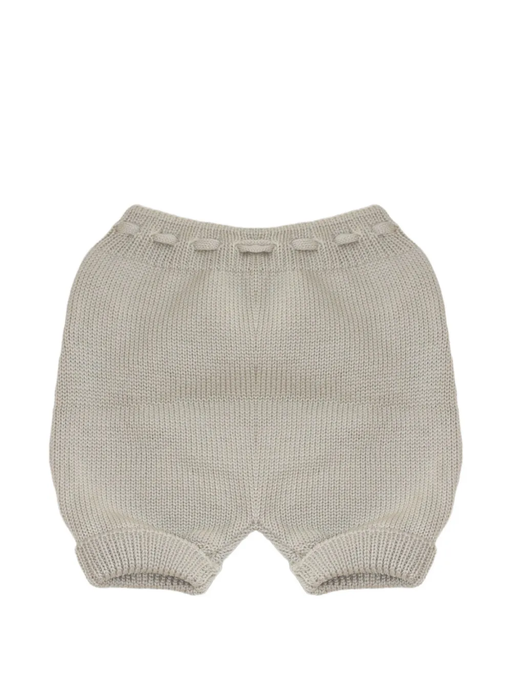 Little Bear Gebreide broek met strikdetail Beige