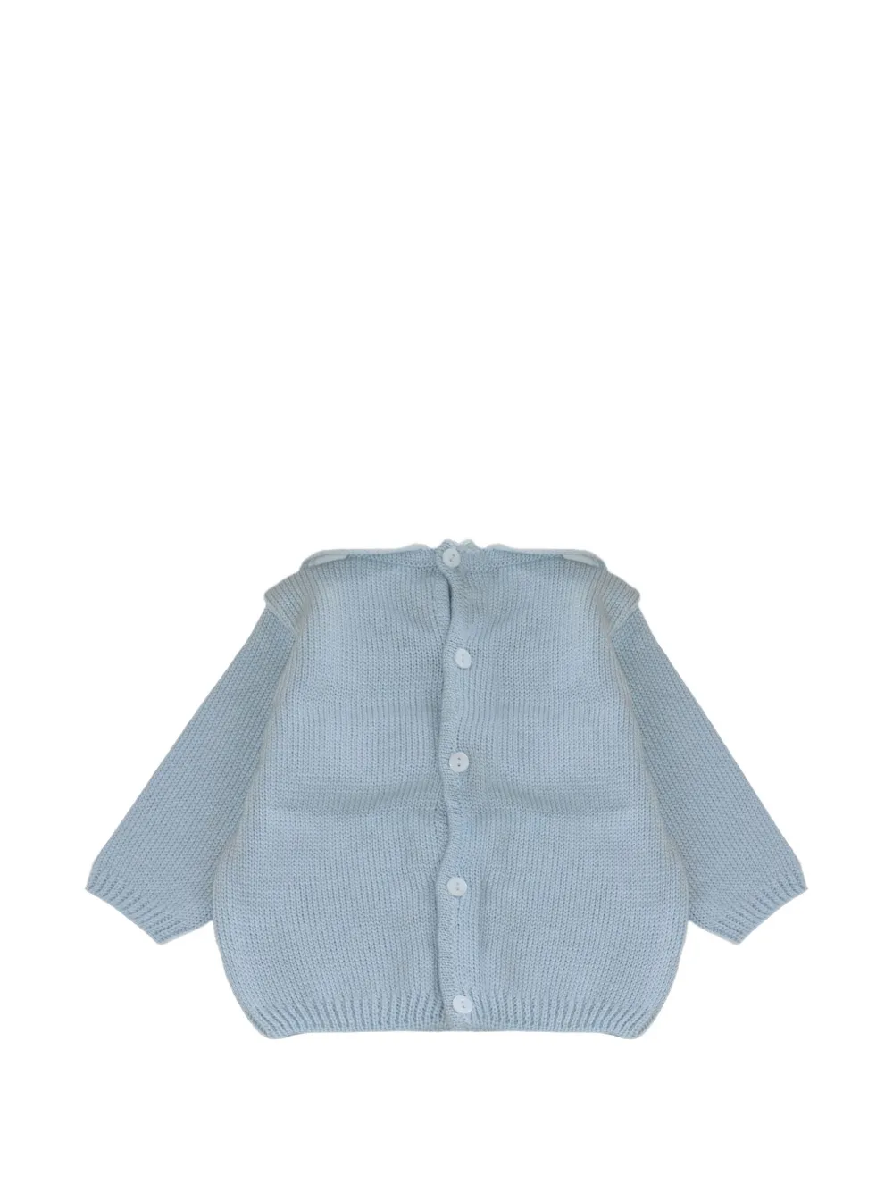 Little Bear Kabelgebreide trui met Peter Pan-kraag Blauw