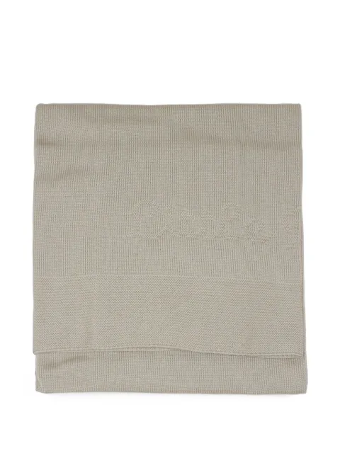 Little Bear stockinette-stitch knitted blanket