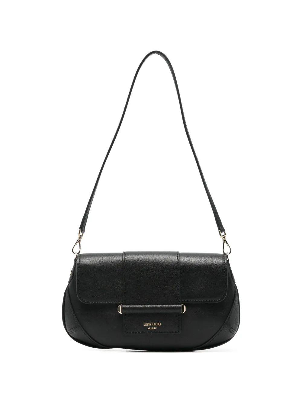 Jimmy Choo Bar buckle-detail leather clutch bag