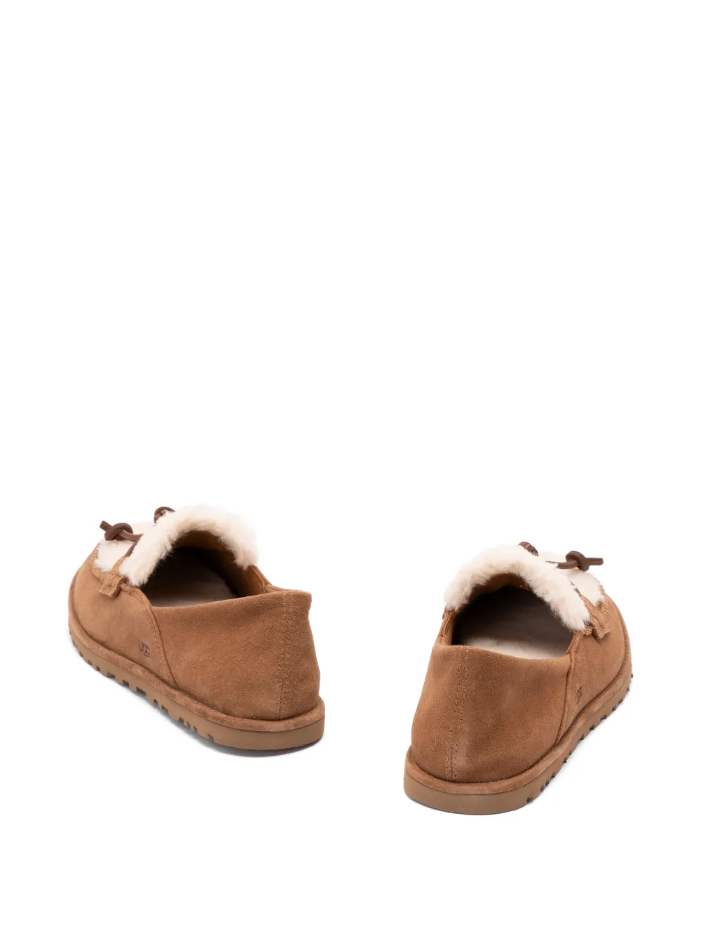 UGG Zora shearling-trim suede loafers Bruin