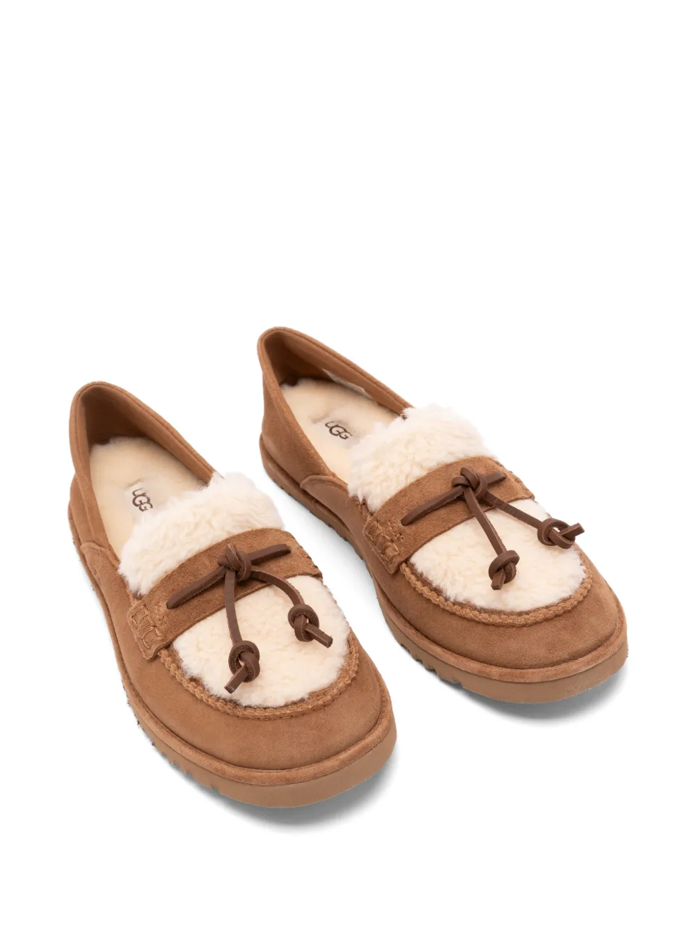 UGG Zora shearling-trim suede loafers Bruin