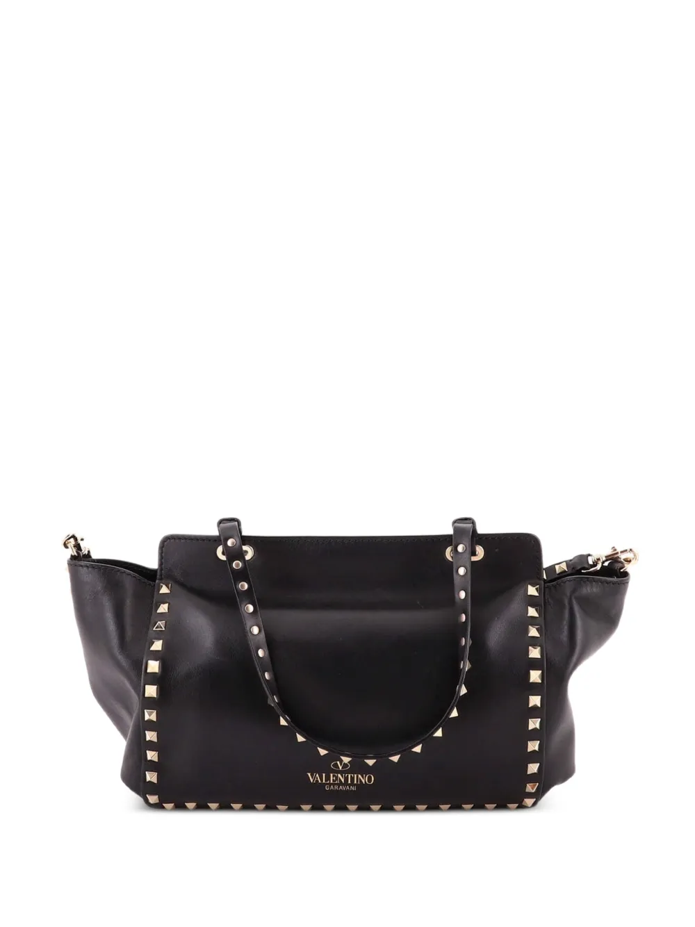 Valentino Garavani Pre-Owned Rockstud Soft Leather Small tote bag - Nero