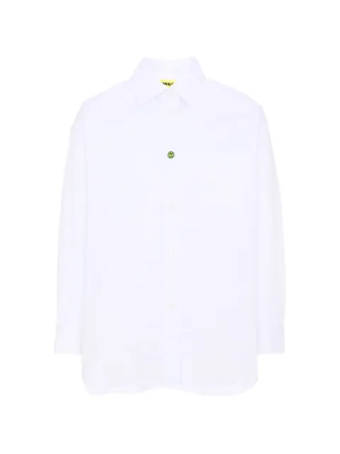 Barrow kids logo-print button-down shirt